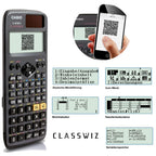 Casio ClassWiz FX-87DE X technischer wissenschaftlicher Schulrechner (593 Funktionen, QR-Code Funktion, LC-Display) schwarz
