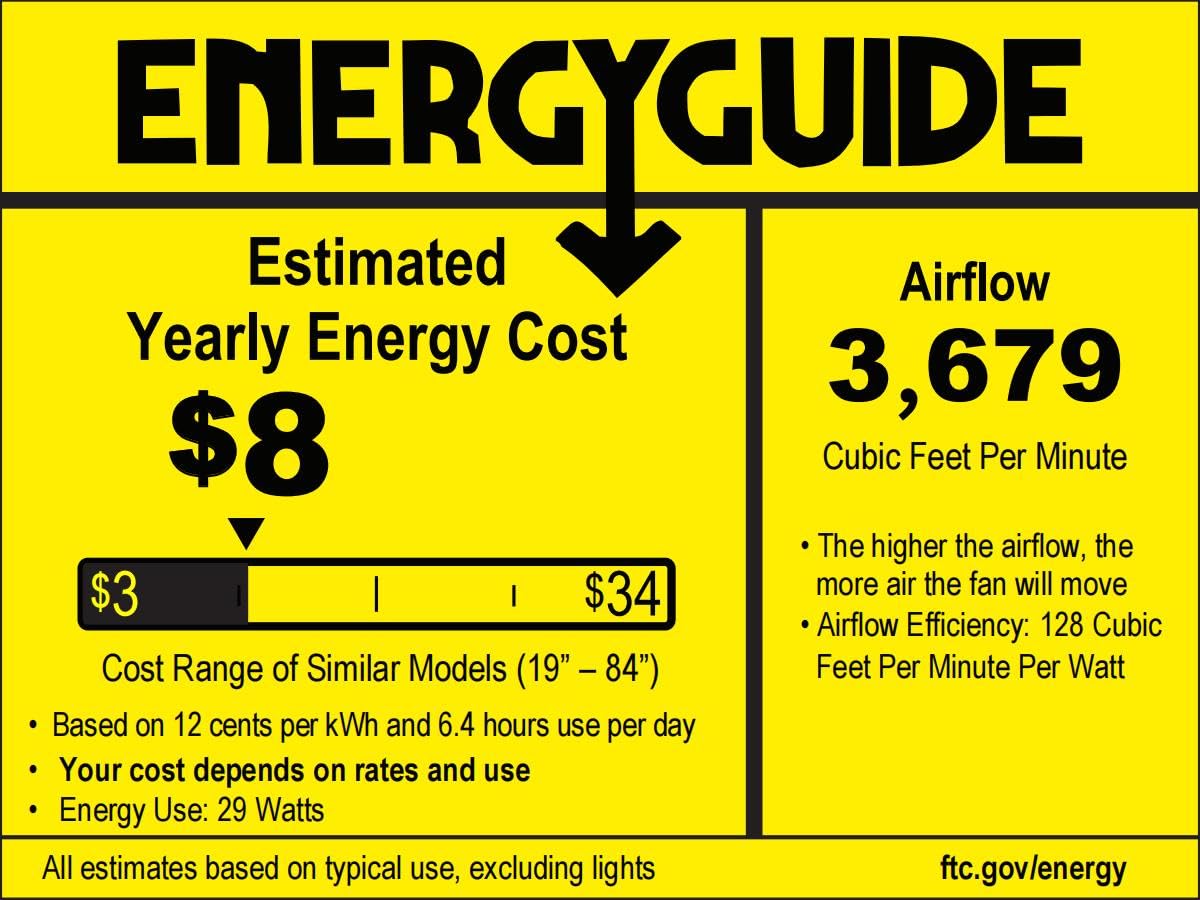 Ohniyou Deckenventilator mit Beleuchtung und Fernbedienung - 96,5 cm(38 Zoll) Deckenventilator mit Licht und App-Steuerung Leise, Dimmbar, für Schlafzimmer Terrasse, Innen-/Außenbereich
