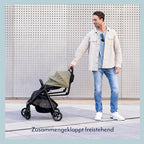 Graco Myavo™ Reisebuggy, ab Geburt bis ca. 4 Jahre (bis 22 kg), leicht, schnell zusammenklappbar, zusammengeklappt freistehend, großer Staukorb, inkl. Regenverdeck, Mint