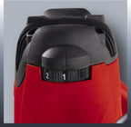 Einhell Oberfräse TE-RO 1255 E (1200 W, Spannzange Ø 6 und 8 mm, 55 mm Hubhöhe, elektronische Drehzahlregulierung, Spindelarretierung, einfacher Werkzeugwechsel) Rot/Schwarz