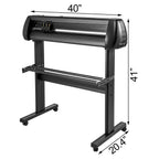 VEVOR 870mm Vinyl Schneideplotter 34Inch 3 Klingen Plottermaschine Vinyl Cutter Plotter Folienplotter Foliendrucker Profi Plotter Cutting mit Signmaster Software mit Ständer für Schilder Papierzufuhr