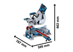 Bosch Professional Kapp- und Gehrungssäge GCM 305-254 D (schneidet bis zu 90 x 305mm, inkl. 1x Kreissägeblatt, 2x Werkstückauflage, Staubbeutel, Klemme)