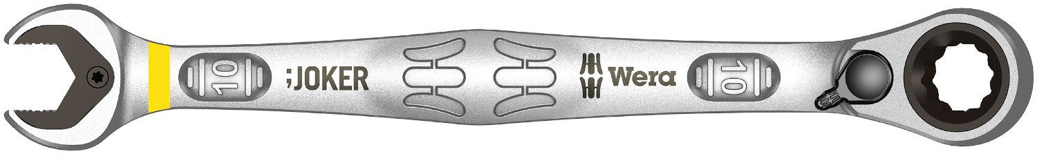 Wera Joker Switch Maul-Ringratschen-Schlüssel, umschaltbar, 10 x 159 mm, Leuchtgelb, 05020065001