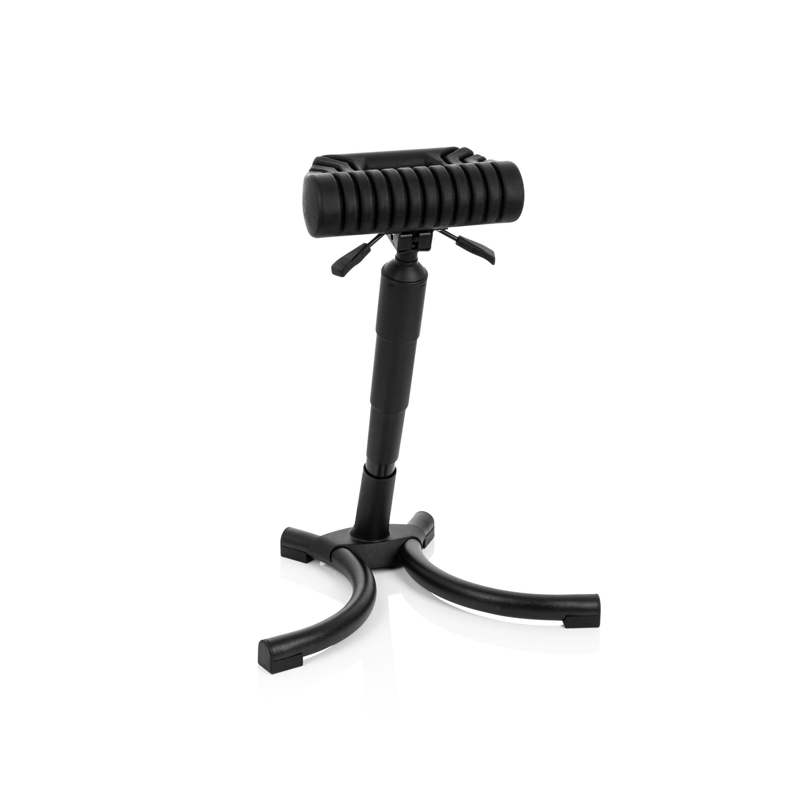 hjh OFFICE 830025 Stehhilfe TOP Work 33 Hartschaum/Metall bequemer Arbeitsstuhl, Stehhocker ergonomisch, höhenverstellbar