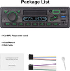 LXKLSZ Autoradio mit Bluetooth Single Din mit APP-Steuerung MP3-Player-Unterstützung Freisprechen/USB/FM/AM/TF/AUX-in/EQ-Set, Autoradio-Empfänger