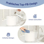 raydrop Luftbefeuchter Schlafzimmer 3L, Ultraschall Cool Mist Luftbefeuchter für große Räume & Zuhause, Top-Fill Humidifier für Baby & Pflanzen, Aroma Diffusor mit LED-Licht, Timer & Auto-Abschaltung