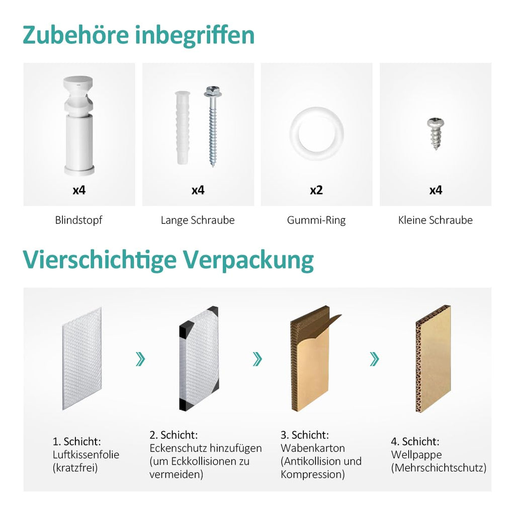 EMKE Badheizkörper Gerade 1800x600 mm - Handtuchheizkörper mit Mittelanschluss, Effizienter Handtuchwärmer Handtuchtrockner Heizkörper für Bad, Weiß, 860W