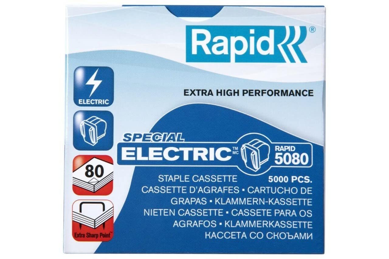 Rapid 20993700 Heftklammer-Kassette 5080, für elektrisches Heftgerät 5080e, 5000 Stück