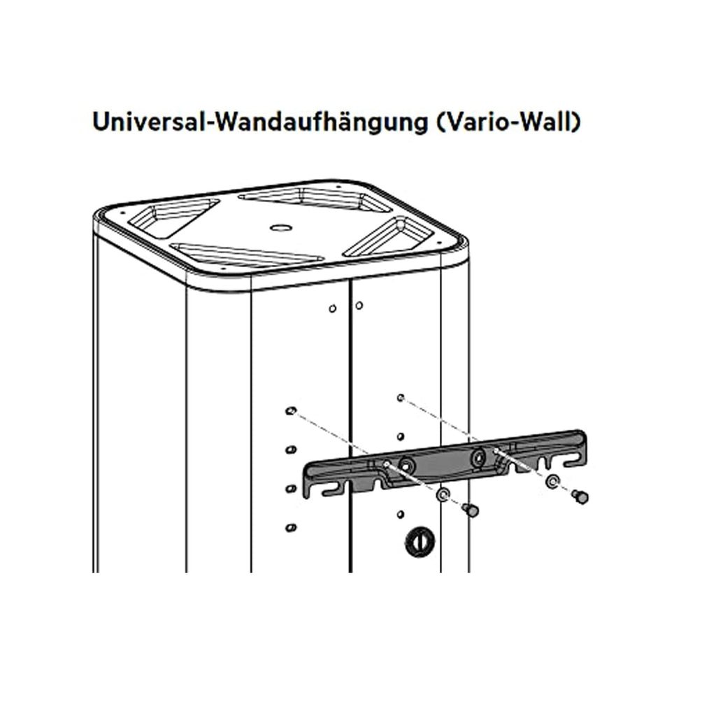 AEG Wandspeicher DEM 100 Basis, Warmwasserboiler 100 Liter, stufenlose Temperaturwahl, Schnellaufheiztaste, 230 V mit Stecker, VDE geprüft, 234199
