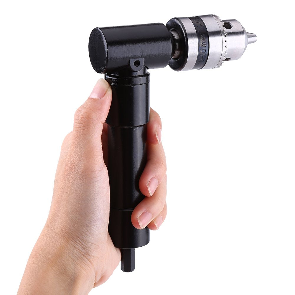 Bohrmaschine Adapter aus Aluminium rechtwinklig 90 Grad für schnurlose Selbstbohrer mit 8mm Sechskant Schaft