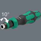 Wera 05051493001 838 RA-R M Bits-Handhalter mit Ratschenfunktion, 1/4", 1/4" x 123,5 mm