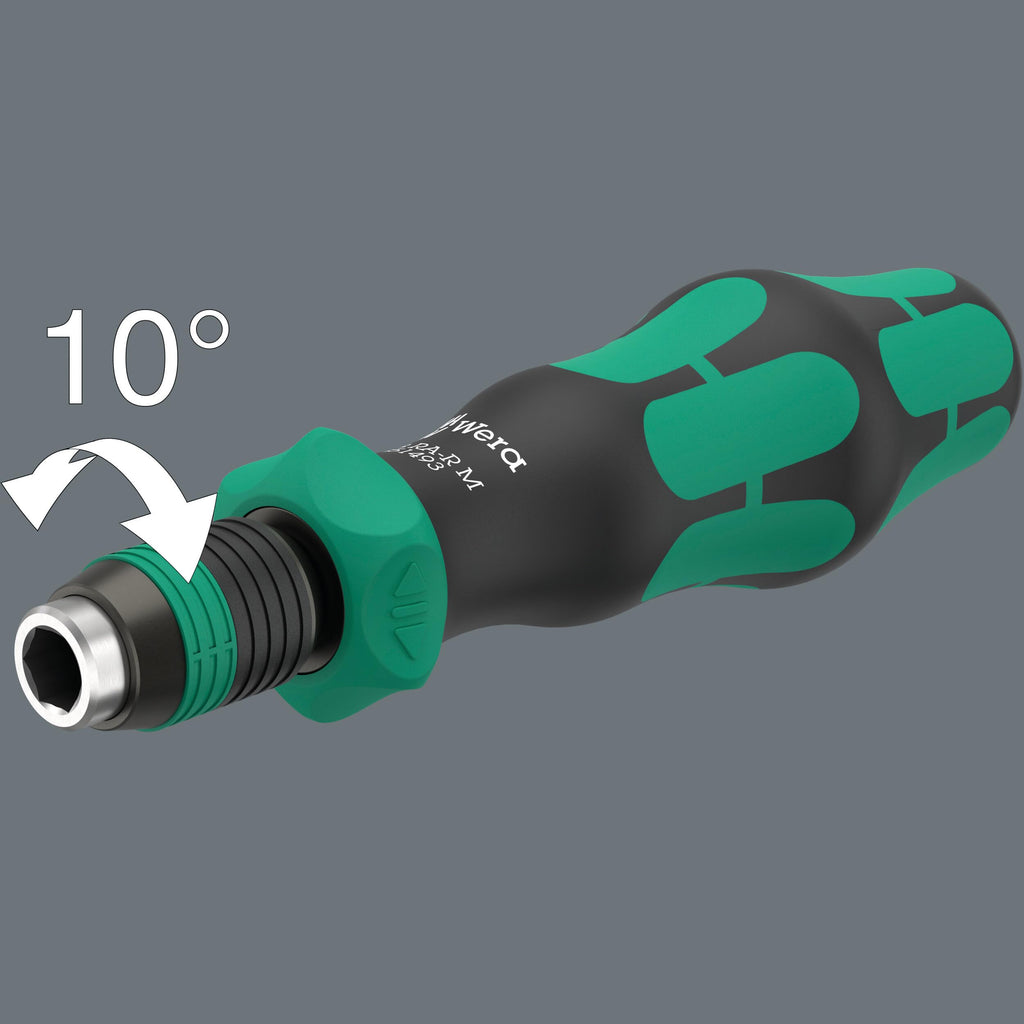 Wera 05051493001 838 RA-R M Bits-Handhalter mit Ratschenfunktion, 1/4", 1/4" x 123,5 mm