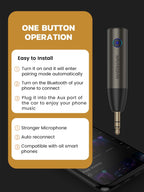 MaedHawk Aux Bluetooth 5.3 Adapter Auto, Drahtloser Bluetooth Empfänger Mini Adapter AUX Für Stereo/Kabelgebundene Kopfhörer, Freisprechgespräche, Dual-Verbindung