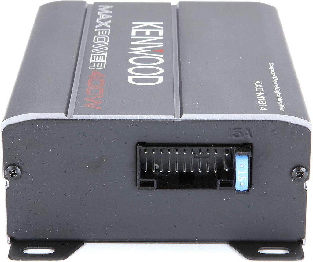 Kenwood KAC-M1814 4-Kanal-Digitalverstärker, kompakt, überbrückbar, 400 W max. Leistung