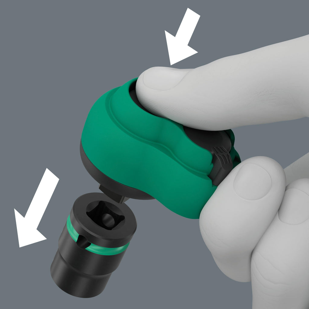 Wera 05005530001 8100 SB 12 Zyklop Comfort Knarrensatz, Umschalthebel, 3/8"-Antrieb, metrisch, 16-teilig