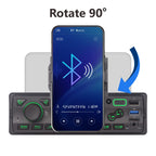 LXKLSZ Autoradio mit Bluetooth Single Din mit APP-Steuerung MP3-Player-Unterstützung Freisprechen/USB/FM/AM/TF/AUX-in/EQ-Set, Autoradio-Empfänger