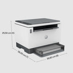 HP LaserJet Tank MFP 1604w Multifunktions-Laserdrucker (Drucker, Scanner, Kopierer) mit Dual-Band-Wi-Fi, BTLE, inklusive Original Toner für bis zu 5000 Seiten, 22 Seiten/Min, 600x600 DPI, weiß