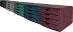 helit H6429595 - Schubladenbox „the green chameleon“, aus Recycling-Kunststoff Blauer Engel zertifiziert, anthrazit-schwarz, 1 Stück