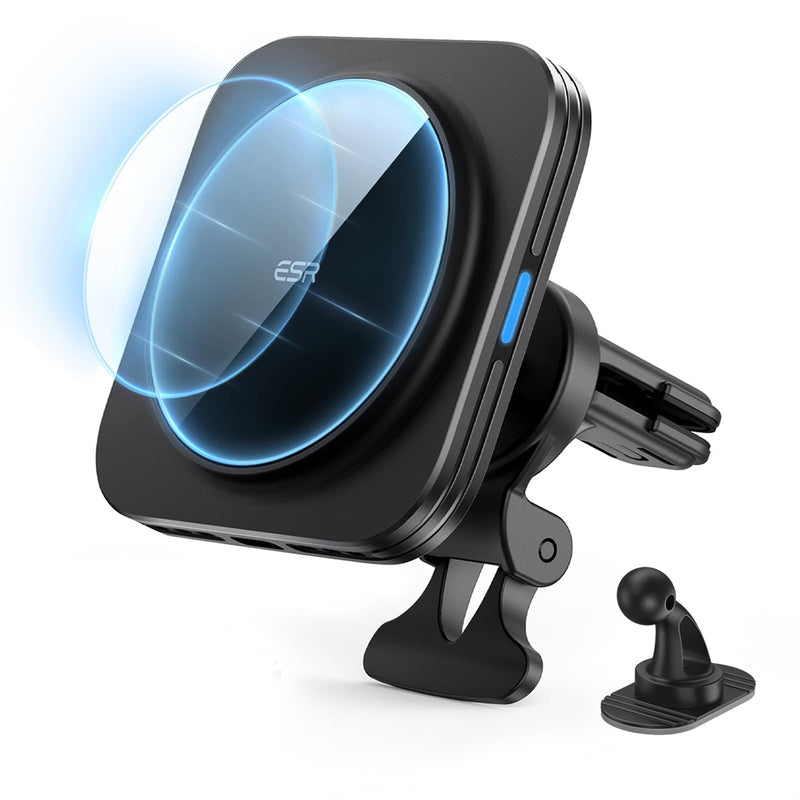 ESR 15W für Magsafe Autohalterung mit Ladefunktion, Handyhalterung Auto Ladegerät, Magnet Kabellose Handyhalterung Auto mit Ladefunktion für iPhone Air/17/16/15/14/13/12, Galaxy S25, Schnellladung