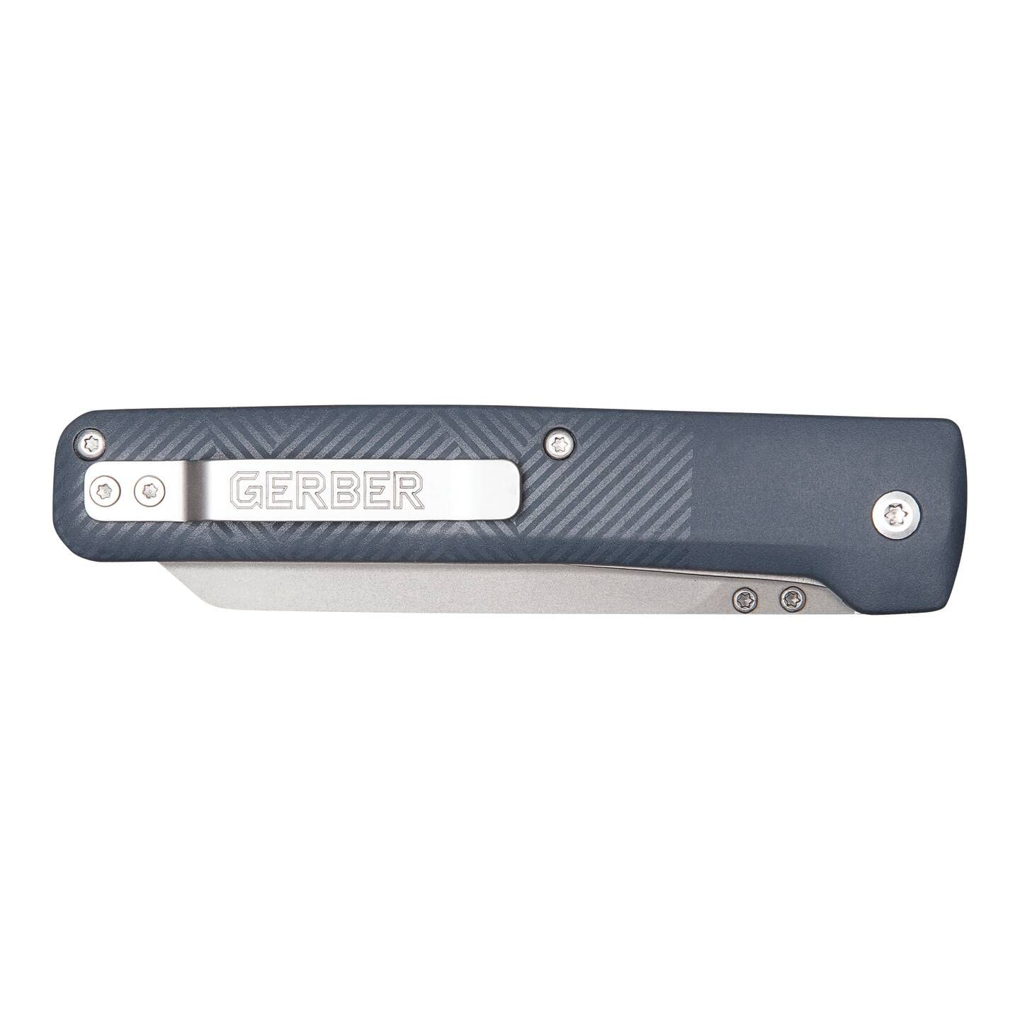 Gerber Taschenmesser mit Gürtelclip, Pledge, 7Cr17MoV Edelstahlklinge im Reverse-Tanto-Look, Griffschalen aus glasfaserverstärktem Nylon, Klingenlänge: 9,2 cm, 1067369