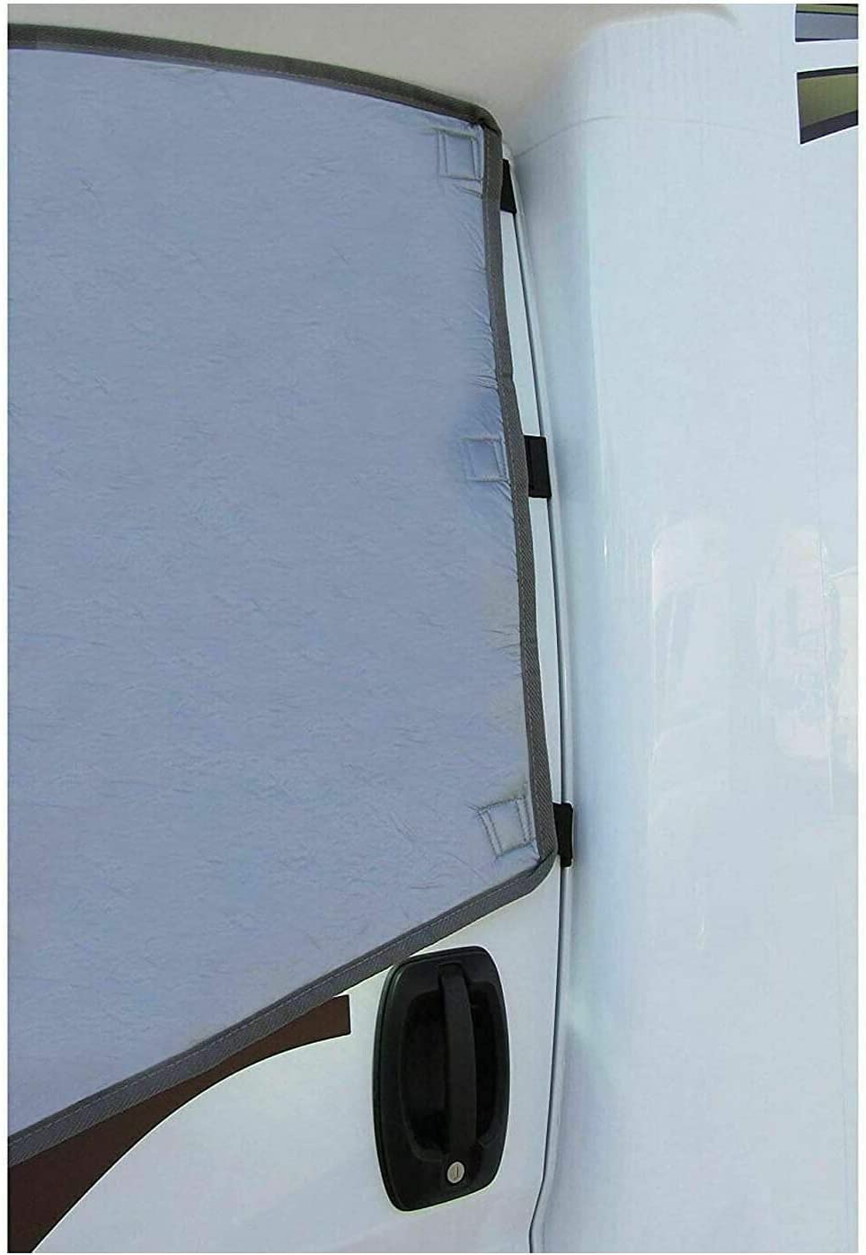 Außen Thermofenstermatte Silber Thermoschutz Abdeckung für FIAT Ducato, Peugeot Boxer, Citroen Jumper X250/290 von 2006-2025 Außenisoliermatte Wohnmobil Abdeckung Sonnenschutz