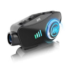 Motorrad Helm Headset mit Kamera, Moman H4C mit 【1080P Kamera】120° Weitwinkel 360° Aufnahme mit 32G TF Karte Motorcycle Helmet Kopfhörer HiFi Stereo für eine Person AI Voice Assitant IPX6 Wasserdicht