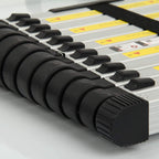 Vlio 3,8M Teleskopleiter, Mehrzweckleiter Aluminium, 150 kg/330 Pfund Belastbarkeit, Ausziehbar Aluleiter, Ausziehleiter Mehrzweckleiter für Dachboden/Kletterdach/Büronutzung/Baujob, Silber