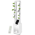 Zilan Turmventilator sehr leise mit Kühlung Standventilator mit Fernbedienung energiesparend oszillierend - Säulenventilator Aircooler Luftkühler Bodenventilator Tower Fan 12 Stufen