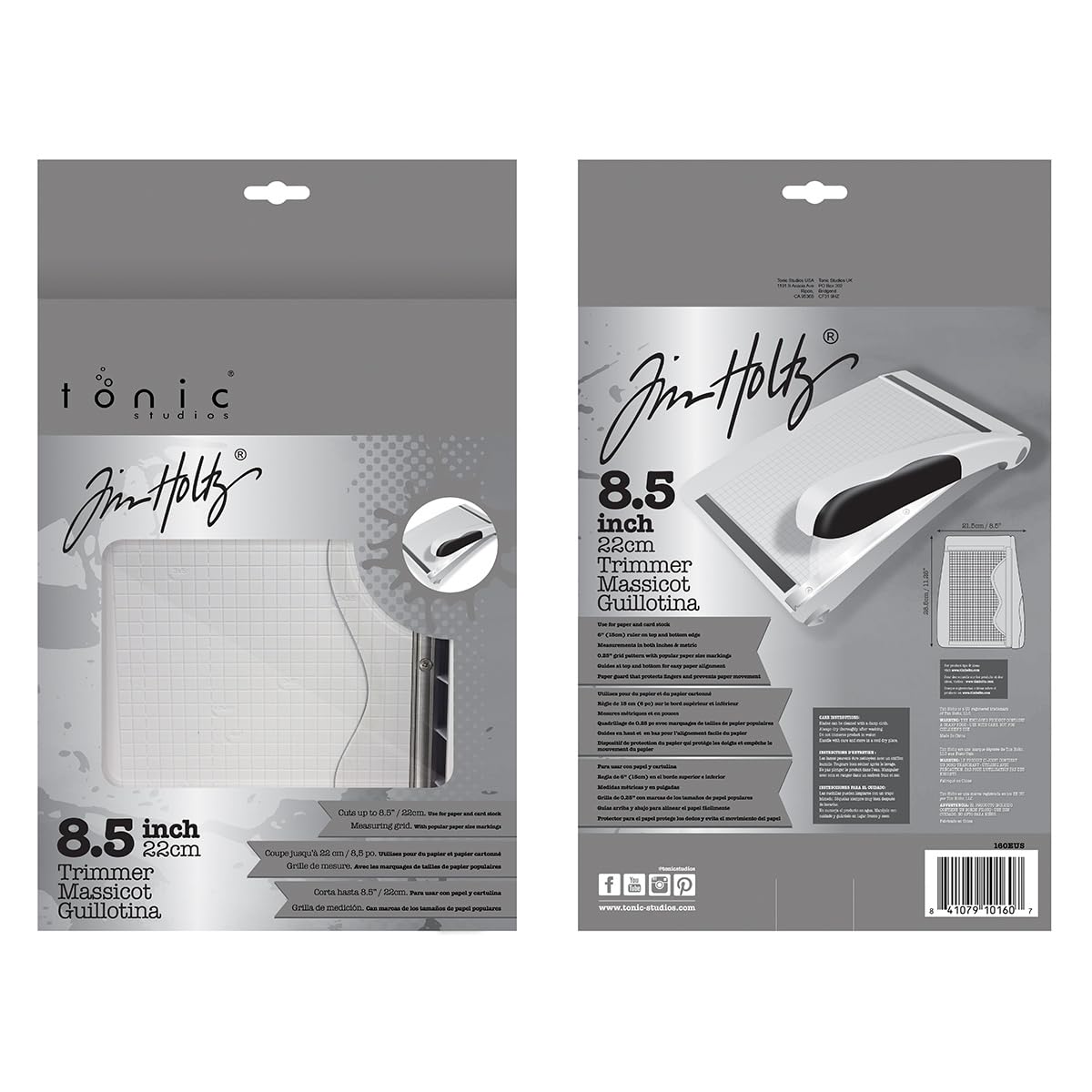 Tonic Comfort Hebel-Schneidemaschine von Tim Holtz, 21,6 cm, Mehrfarbig