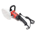 Wiltec Auto Poliermaschine Schleifmaschine 1200W bis 3000 U/min, Poliergerät mit 6 Stufen inkl. 2 Pads, Tellerschleifer, Rotationsschleifer