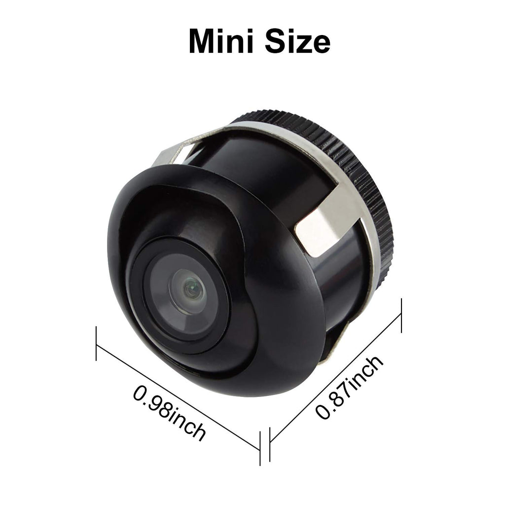 CICMOD Mini Rückfahrkamera Auto HD Universal Rückansicht Kamera 360° Drehbarer Einparkhilfe Nachtsicht Wasserdicht Weitwinkel