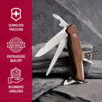Victorinox Schweizer Taschenmesser gross, Ranger 55, Swiss Army Knife, Multitool, 10 Funktionen, Feststellklinge, Schraubendreher