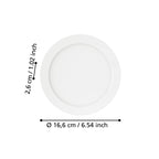 EGLO LED Einbaustrahler Fueva 5, Ø 16,6 cm, Spot aus Stahl und einer Kunststoff Leuchtfläche, Einbauleuchte in Weiß, Einbauspot flach, geringe Einbautiefe 26 mm, warmweiß