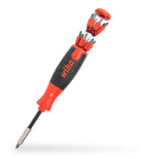 Wiha Schraubendreher mit Bit Magazin LiftUp 25 magnetisch gemischt mit 12 Bits, 1/4" (3803), Bits im Griff, langlebig, universell, Bitsatz, Bithalter, platzsparend, kompakt, stabil