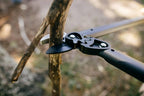 Fiskars PowerGear Amboss-Getriebeastschere für trockene Zweige und Äste, Schneide und stumpfes Gegenstück, Antihaftbeschichtet, Gehärteter Präzisionsstahl, Länge: 69 cm, Schwarz/Orange, L77, 1000583