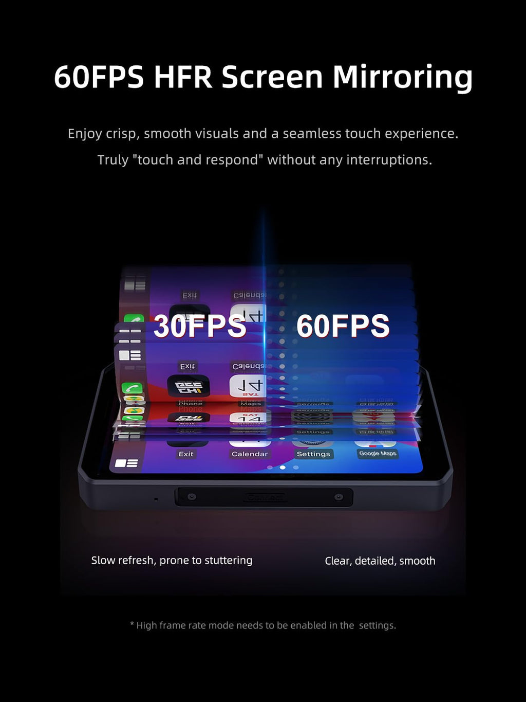 CHIGEE AIO-5 Play for BMW Motorcycles, 3-Pin Interface, Plug-and-Play Smart Display with Apple CarPlay & Android Auto, 60FPS, IP68 Waterproof, Built-in GPS, Anti-Theft Alarm, Data Reading