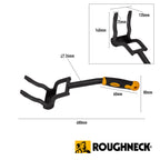 Roughneck Dach-Abbruch- und Hebelstange (Länge 950 mm, Breite 140 mm, lange flache Krallen, Brecheisen mit weichem Griff, Nageleisen, Abbruchwerkzeug) 484143