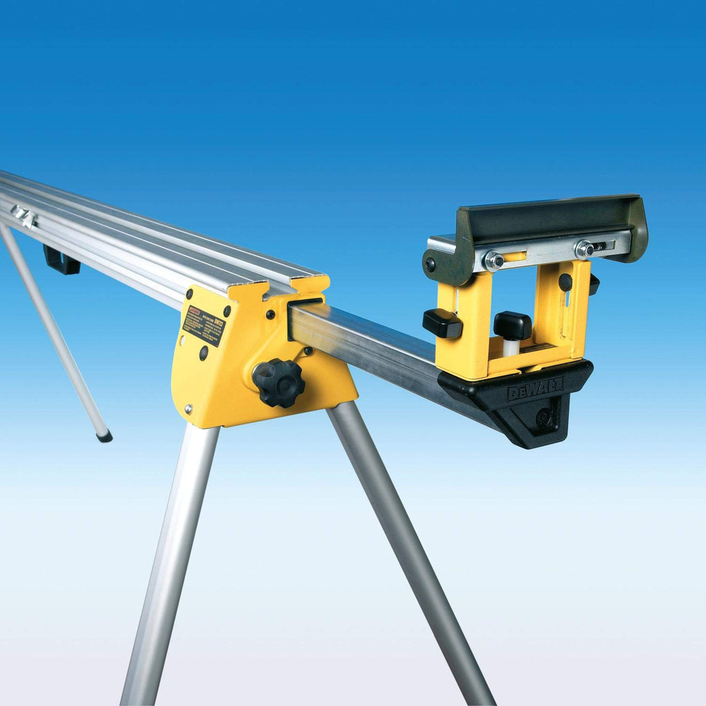 DeWalt Universal-Untergestell/ Sägen-Untergestell (passend für Paneel-, Kapp- und Gehrungssägen, leichte Aluminiumkonstruktion, einfacher Transport, Teleskop-Auszug, Klappanschlag) DE7023, DEWALT DE7023-XJ - Banco de trabajo de alto rendimiento para Ingle