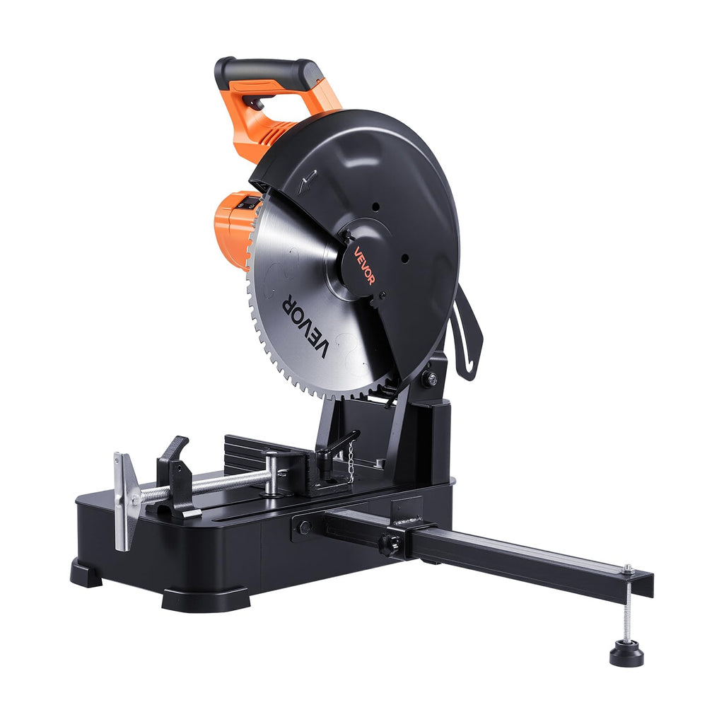 VEVOR Kappsäge Gehrungssäge mit 355 mm Edelstahl-Kaltschnittsägeblatt & 3500 W bürstenlosem Motor & 750–1200 U/min, Metallkappsäge für quadratische & flache Metallrohre, I-förmige Stähle