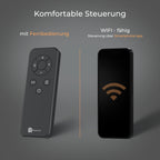 BR Bringer Infrarotheizung 750 Watt mit Smart Thermostat, WIFI & App - für Wandmontage oder als Standgerät für kleinere Räume bis 15m² - sehr Energiesparend - Deutsche Qualitätsmarke (weiß)