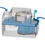SFA – Kondensatpumpe Sanicondens Eco V02 mit 2 Zuläufen – Für Heizkessel und Klimaanlagen – Geräuscharm (45 dB) – Vollständiges Installationsset – 26 x 13,8 x 17 cm