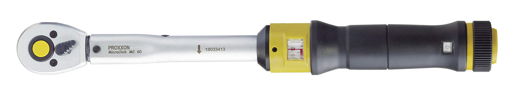 PROXXON 23350 Drehmomentschüssel (Ratsche, Umschaltknarre), 3/8" Vierkantantrieb, für 12-60 Nm - Gesamtlänge: 370 mm