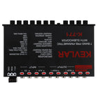 Auto-Equalizer mit 7-Band-Grafik-Equalizer 7-Band-Vorverstärker-Digital-Equalizer Auto-Audio-EQ Auto-Audio-Grafik-Equalizer Universeller Tiefpass 7-Band Variable Gain-Anpassung High-Level-Eingangs-EQ