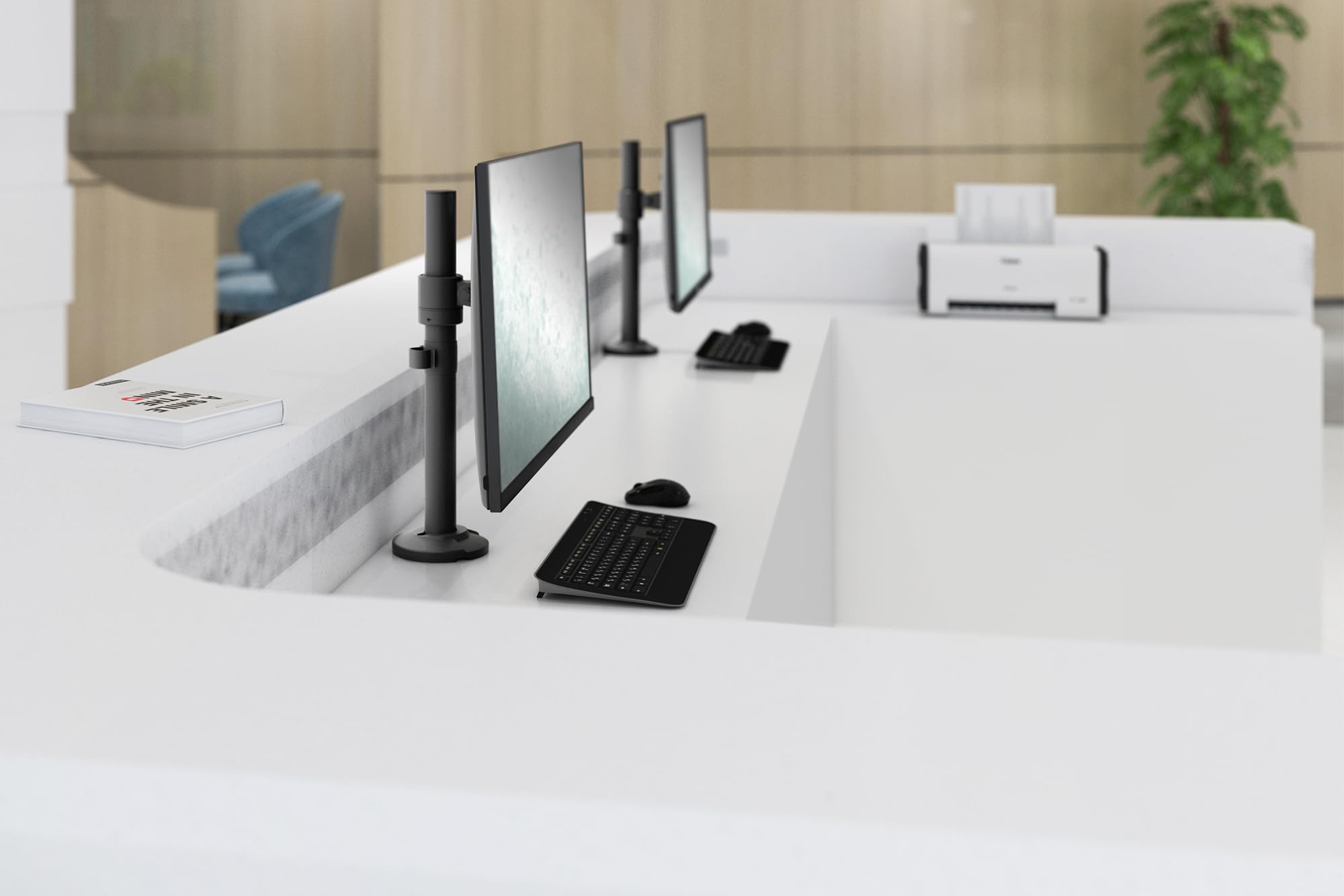 DIGITUS Monitorhalterung - Tischklemme - 1 Monitor - Bis 32 Zoll - Bis 8 kg - VESA 75x75, 100x100 - Schwarz