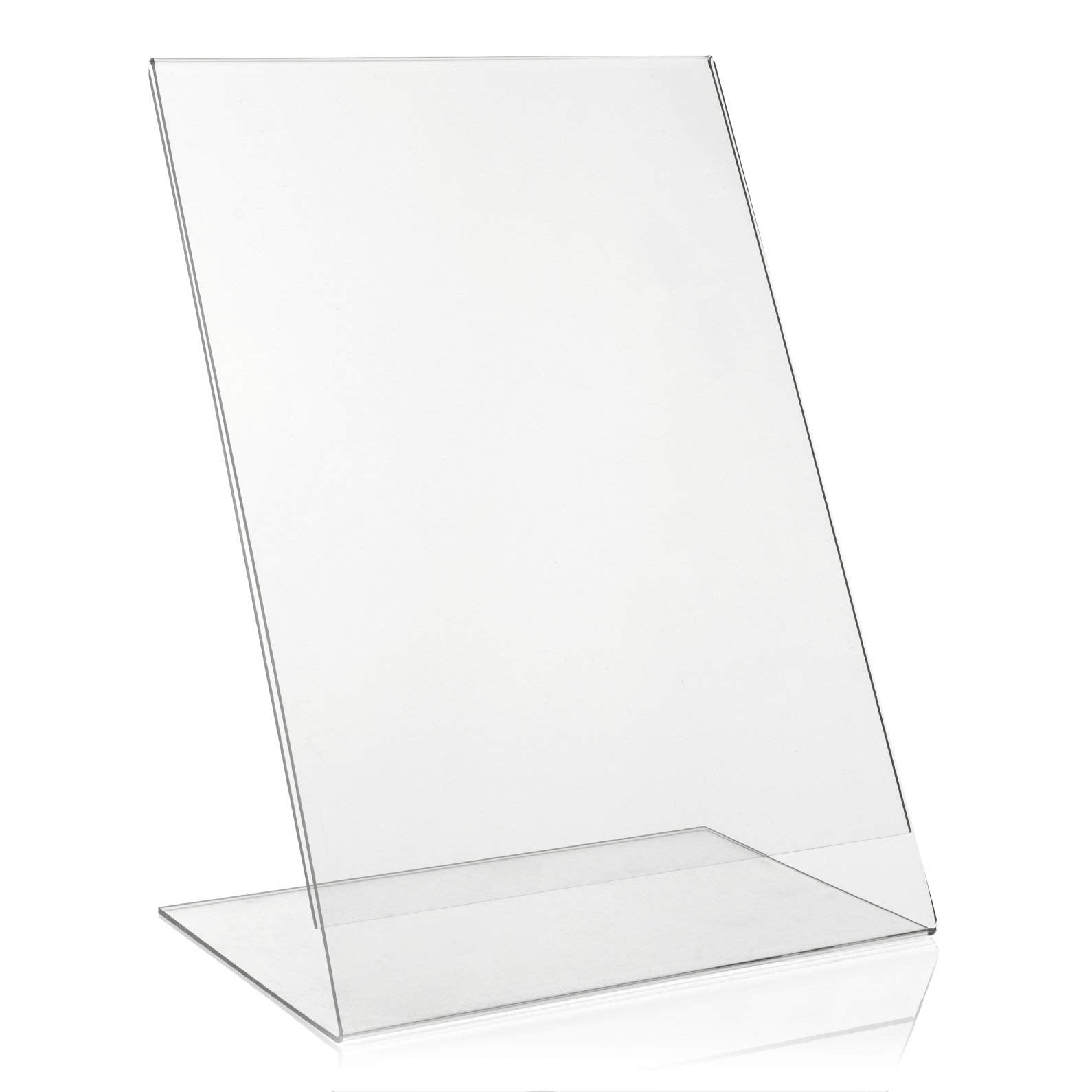 DIN A3 Werbeaufsteller/L-Ständer/L-Aufsteller im Hochformat/Tischaufsteller aus original PLEXIGLAS®