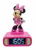 Lexibook, Disney Minnie, Nachtwecker, Sounds und Melodien, LCD-Bildschirm mit Hintergrundbeleuchtung, Leuchtanzeige, Schlummerfunktion, Pink, RL800MN