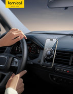 Lamicall Handyhalterung Auto für MagSafe Autohalterung - [2026 HD-Glas-Platte] Stark Magnetische Handyhalter Auto Lüftung, KFZ Handy Halterung Magnet für iPhone 17 16 15 14 13 Pro Max, Alle Smartphone