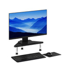 Furinno Turn-n-Tube Eckmonitor Riser Ständer, Americano, Edelstahlrohre, 49.8 (Breite) x 11.7 (Höhe) x 26.9 (Tiefe) cm