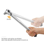 Amazon Basics Einrastender 3/8 Zoll -Drehmomentschlüssel, 15-80 ft.-lb, 20.4-108.5 Nm