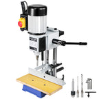 VEVOR Tischstemmmaschine, 750 W, 2800 U/min, Langlochbohrmaschine, Hohlstemmmaschine mit Meißel-Bit-Sets, Stemmmaschine für Holzarbeiten, zum Bohren runder oder quadratischer Löcher in Holz